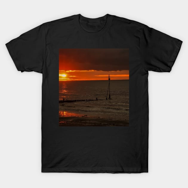 Sunset in the UK T-Shirt by Weird Lines